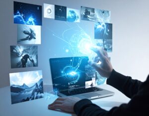 Adobe Fireflyで広報用画像を生成するイメージ