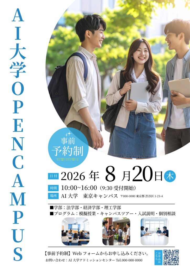 完成したポスター